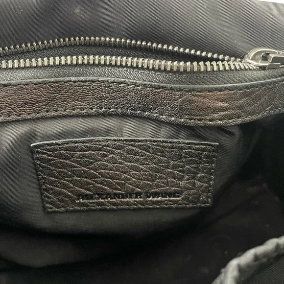 ALEXANDER WANG Pebbled Lambskin Rockie Duffel in Black  and Nickel hardware - Picture 13 of 15